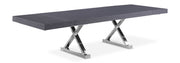 Excel - Oak Wood Extendable Dining Table - Rich Gray