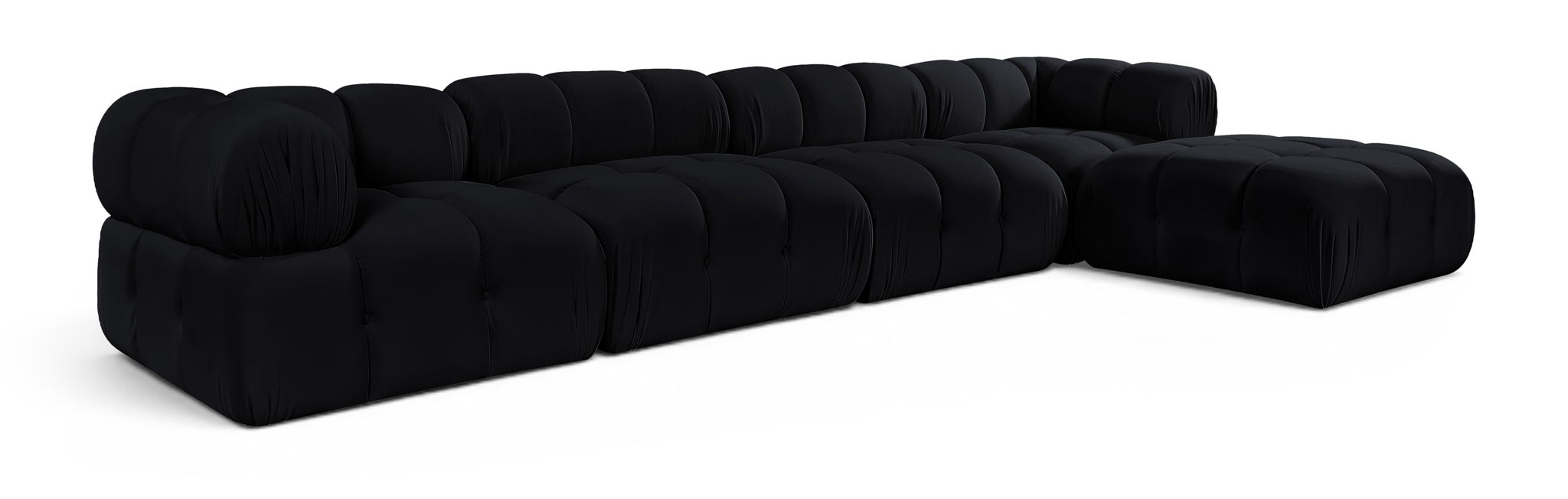 Orin - Fabric Velvet 5 Piece Modular Sectional