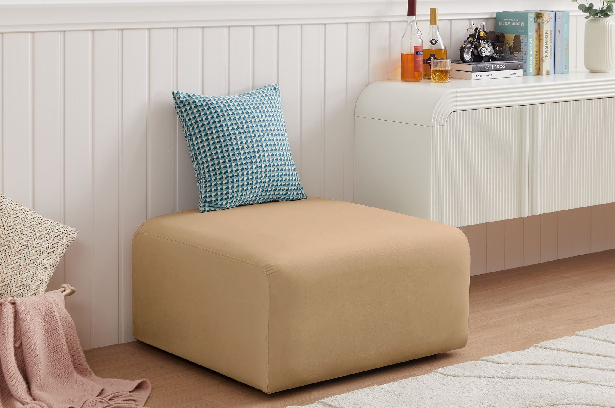 Arc - Velvet Ottoman