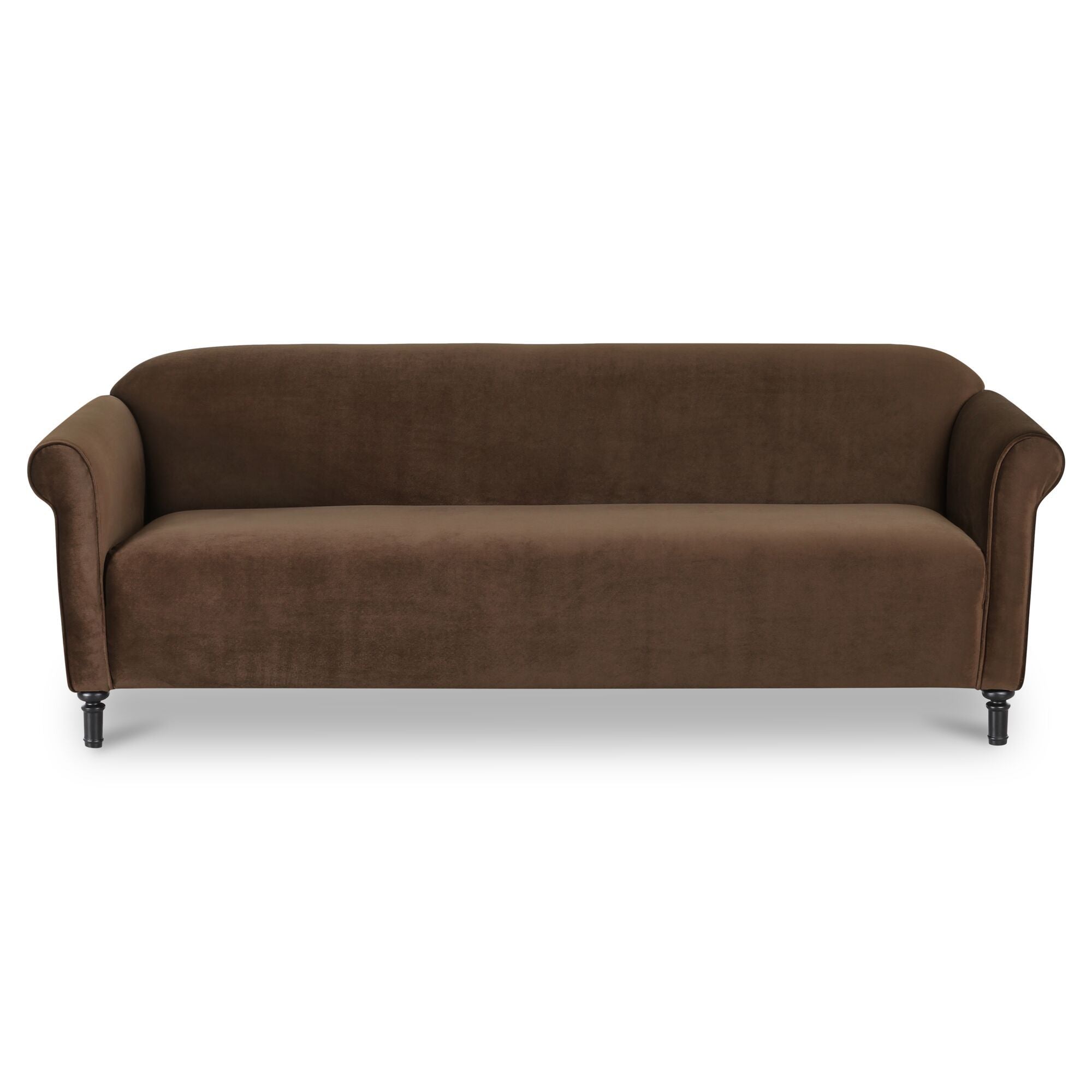 Harmony - Sofa Faux Mohair - Dark Brown