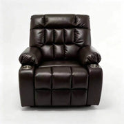 Lift Chair With Heat & Massage, 2 Pockets, 2 Cup Holders, Dual Remote - Wine Red