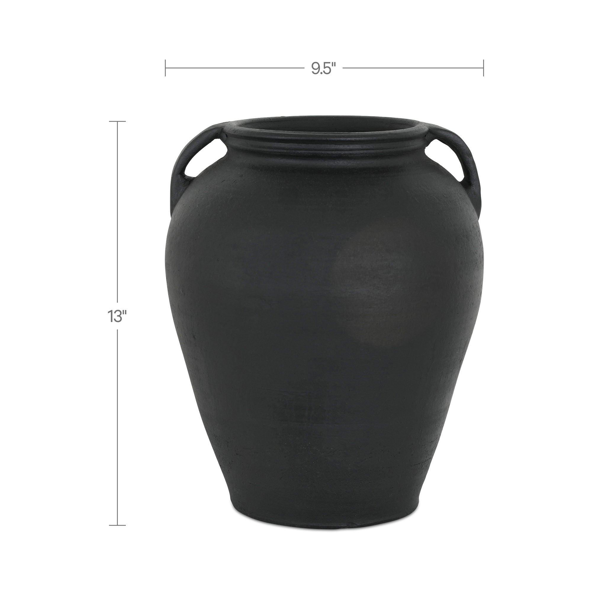 Jovi - Terracotta Vase - Black / Terracotta
