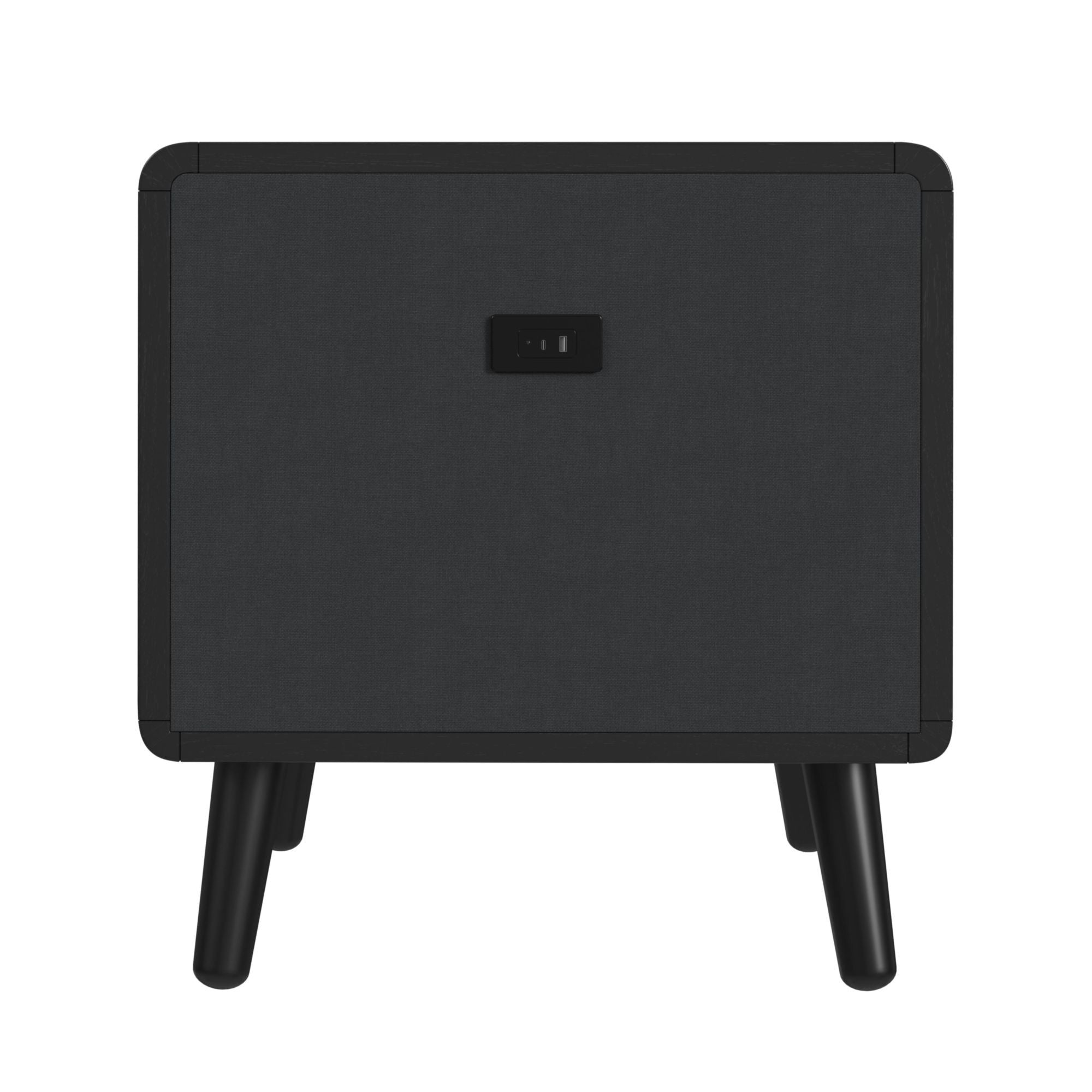 Halo - Square Smart End Table - Black