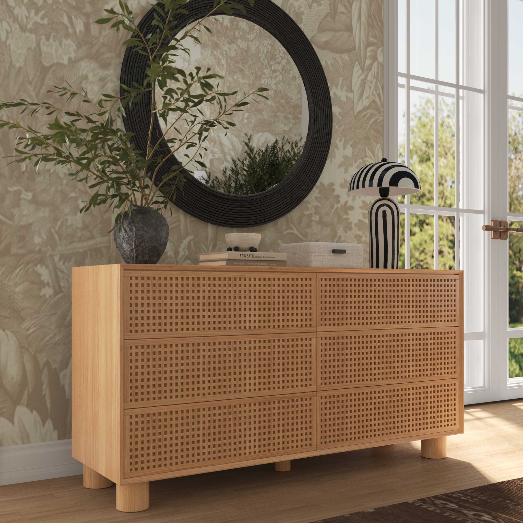 Miles - 6-Drawer Dresser - Natural