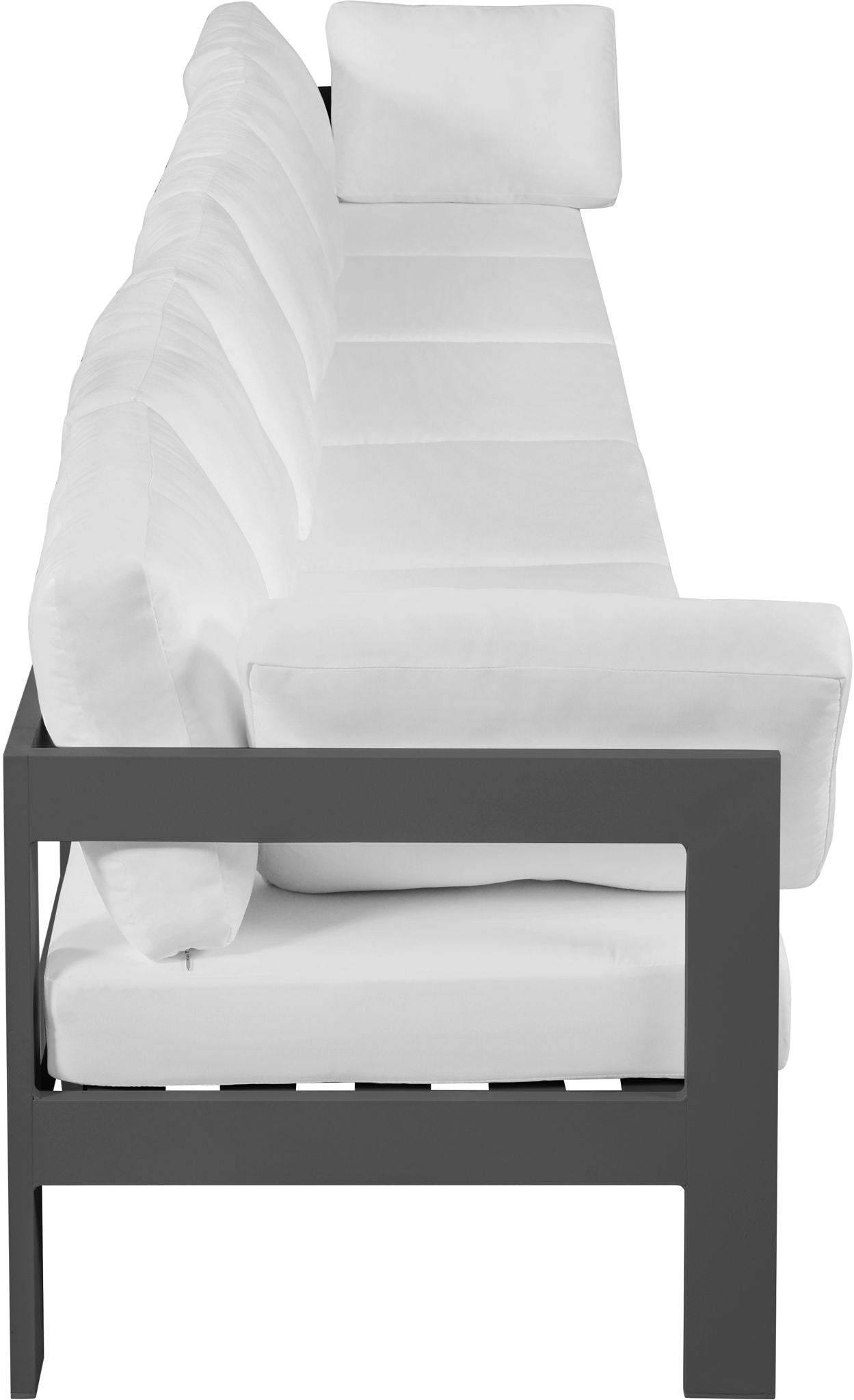 Nizuc - Outdoor Patio 6 Seat Modular Sofa With Gray Frame