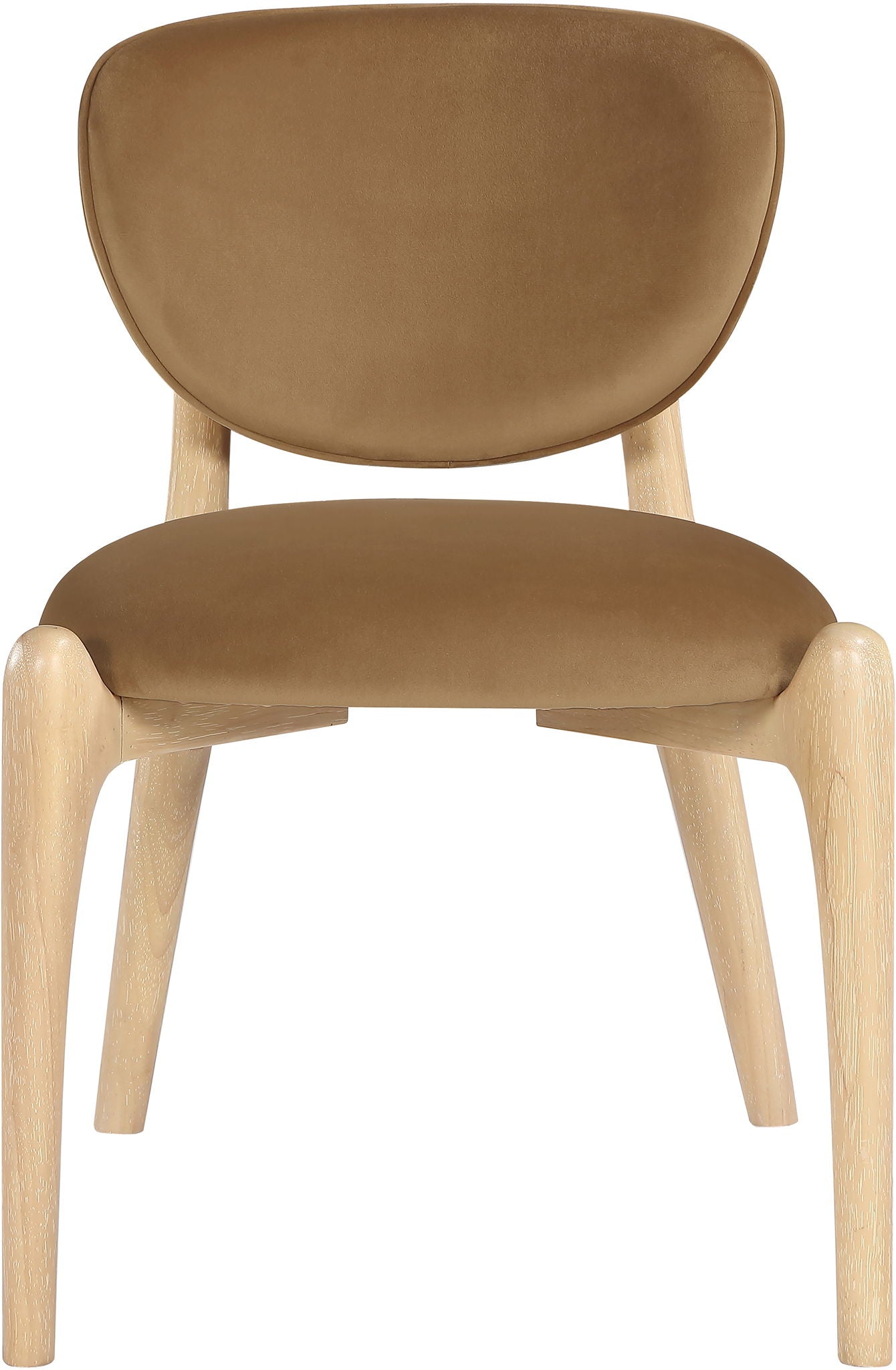 Velora - Upholstered Dining Chair (Set of 2) - Saddle / Natural
