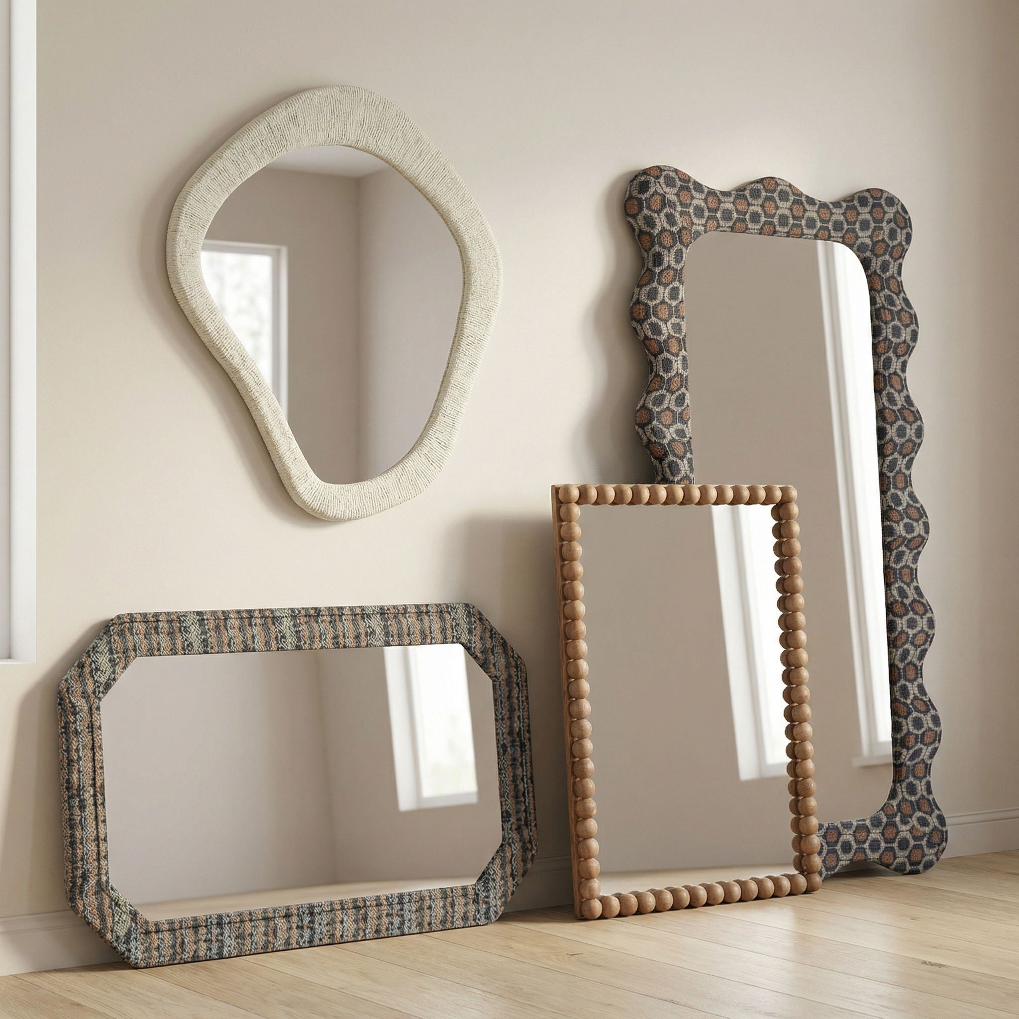 Charlene - 35" x 59" Jewel Wall Mirror - Apex Print