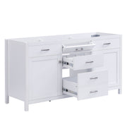 Bathroom Vanity Cabinet Only With Soft Closing Doors & Drawers, Adjustable Shelves - White