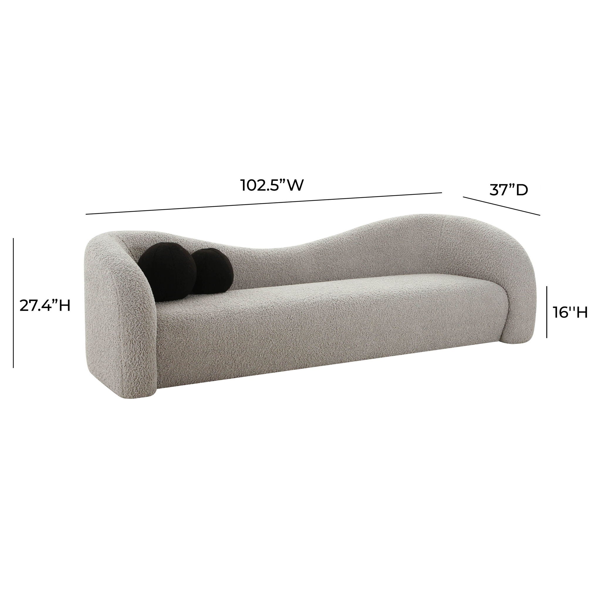 Leonie - Faux Shearling Sofa