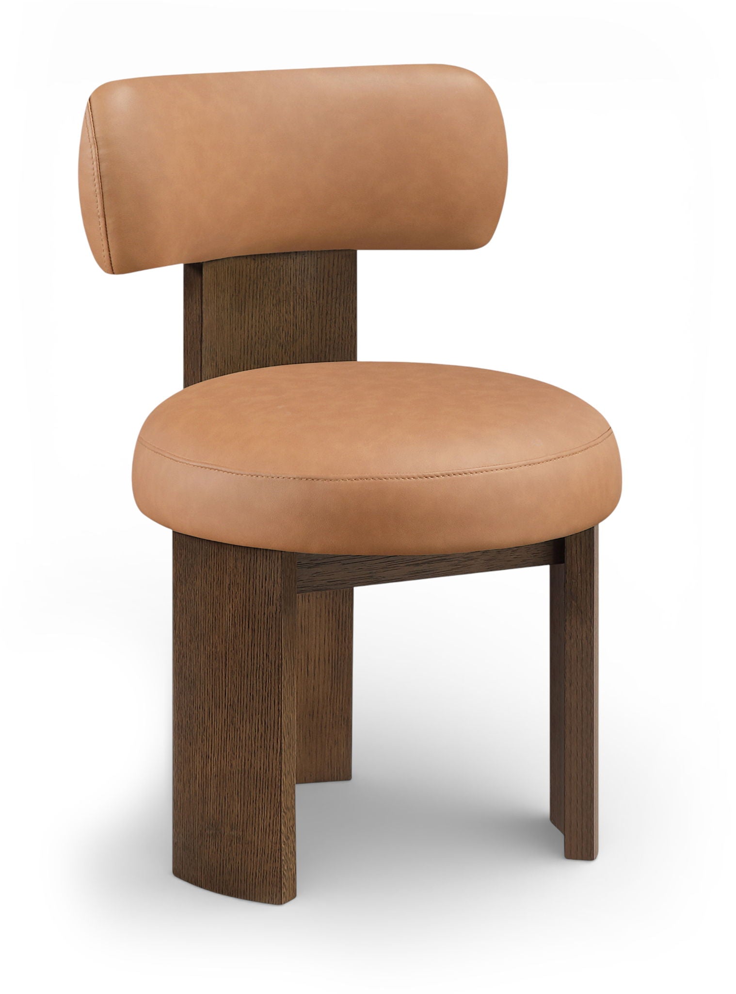 Atelier - Vegan Leather Upholstered Dining Chair (Set of 2) - Painted Brown Frame