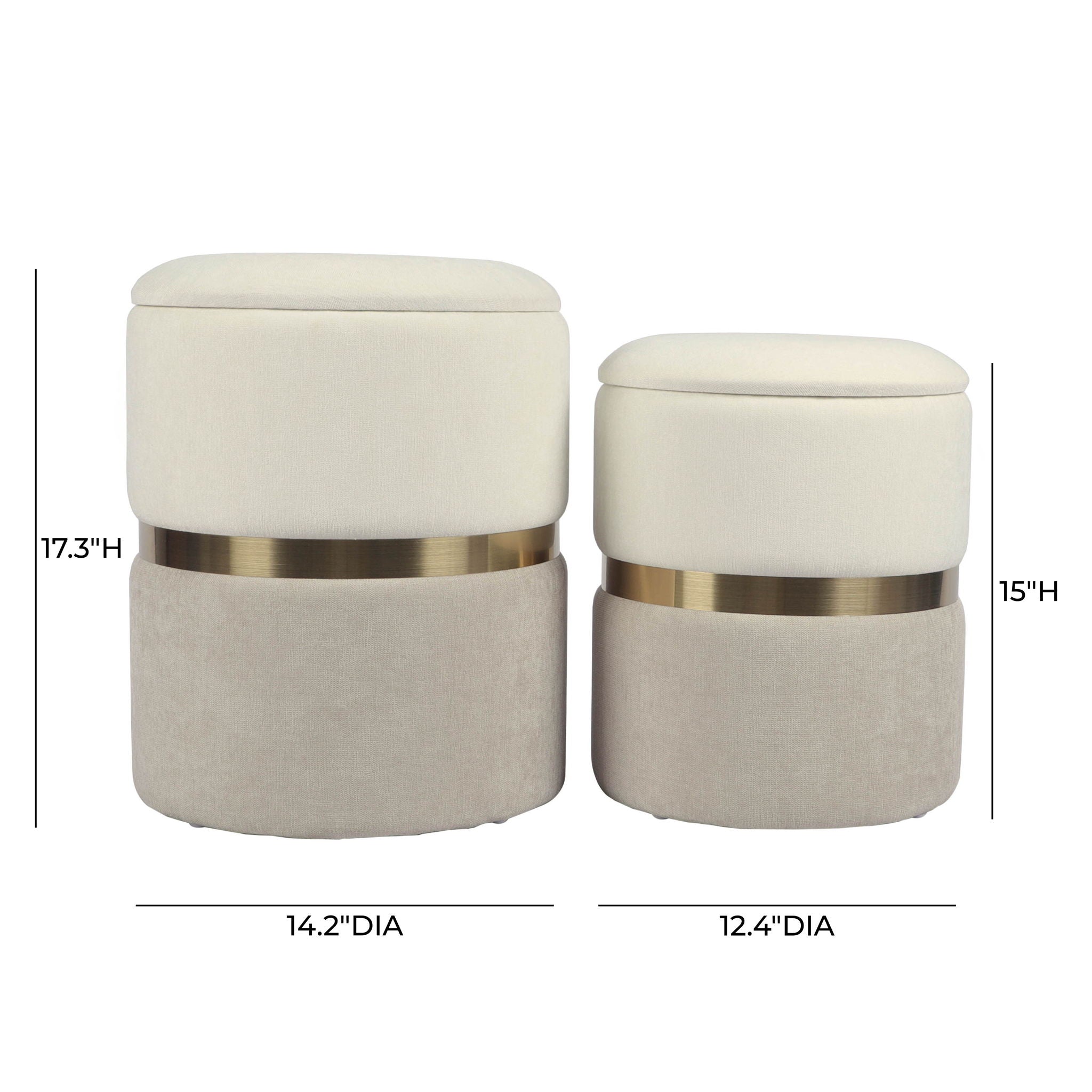 Gigi - Storage Ottoman (Set of 2)