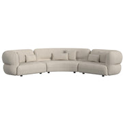 Four Seasons - Sectional Set With 6 Pillows - Camel