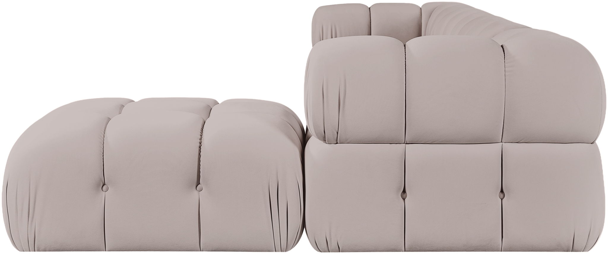 Orin - Fabric Velvet 5 Piece Modular Sectional