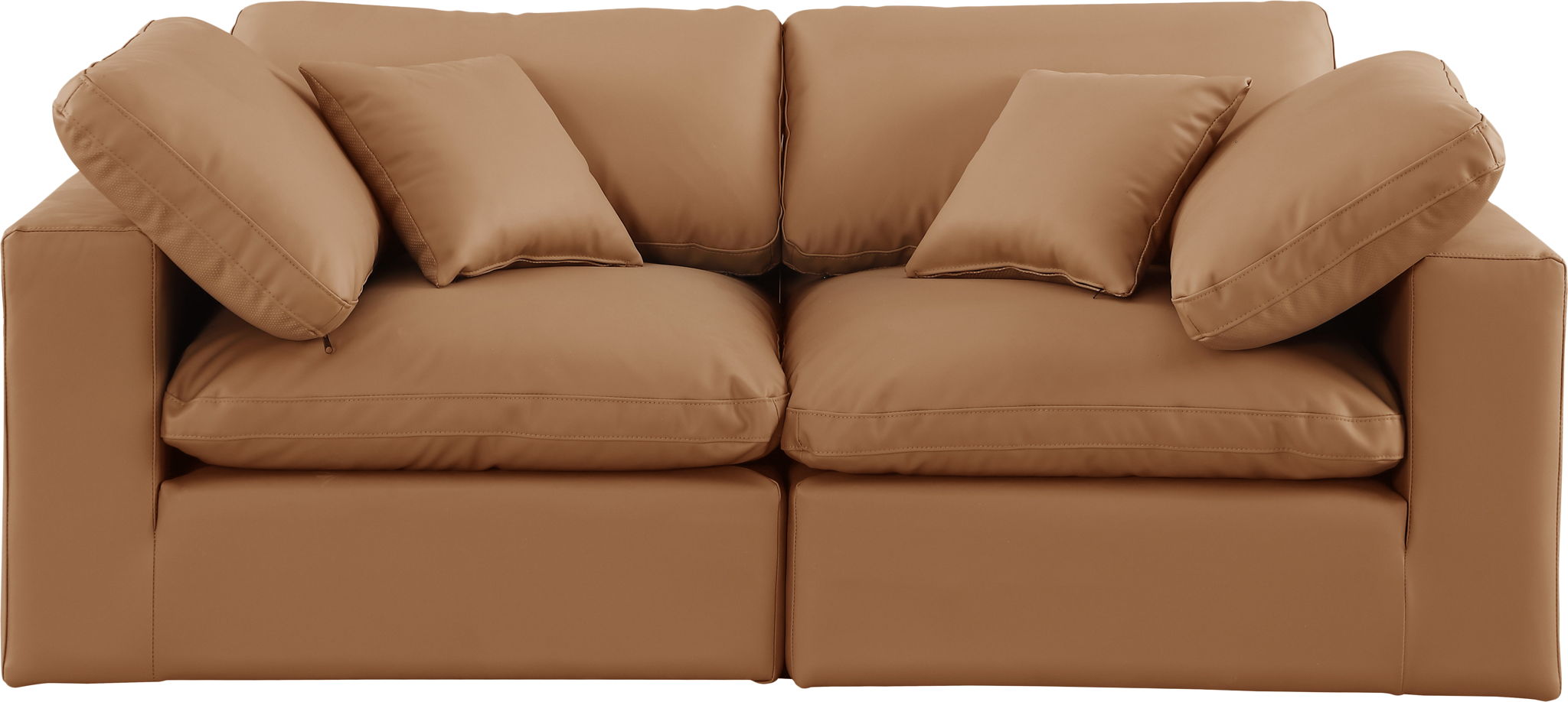 Comfy - Faux Leather Modular Sofa 2 Seats