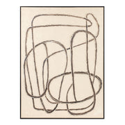 Encounters - Framed Painting - Beige