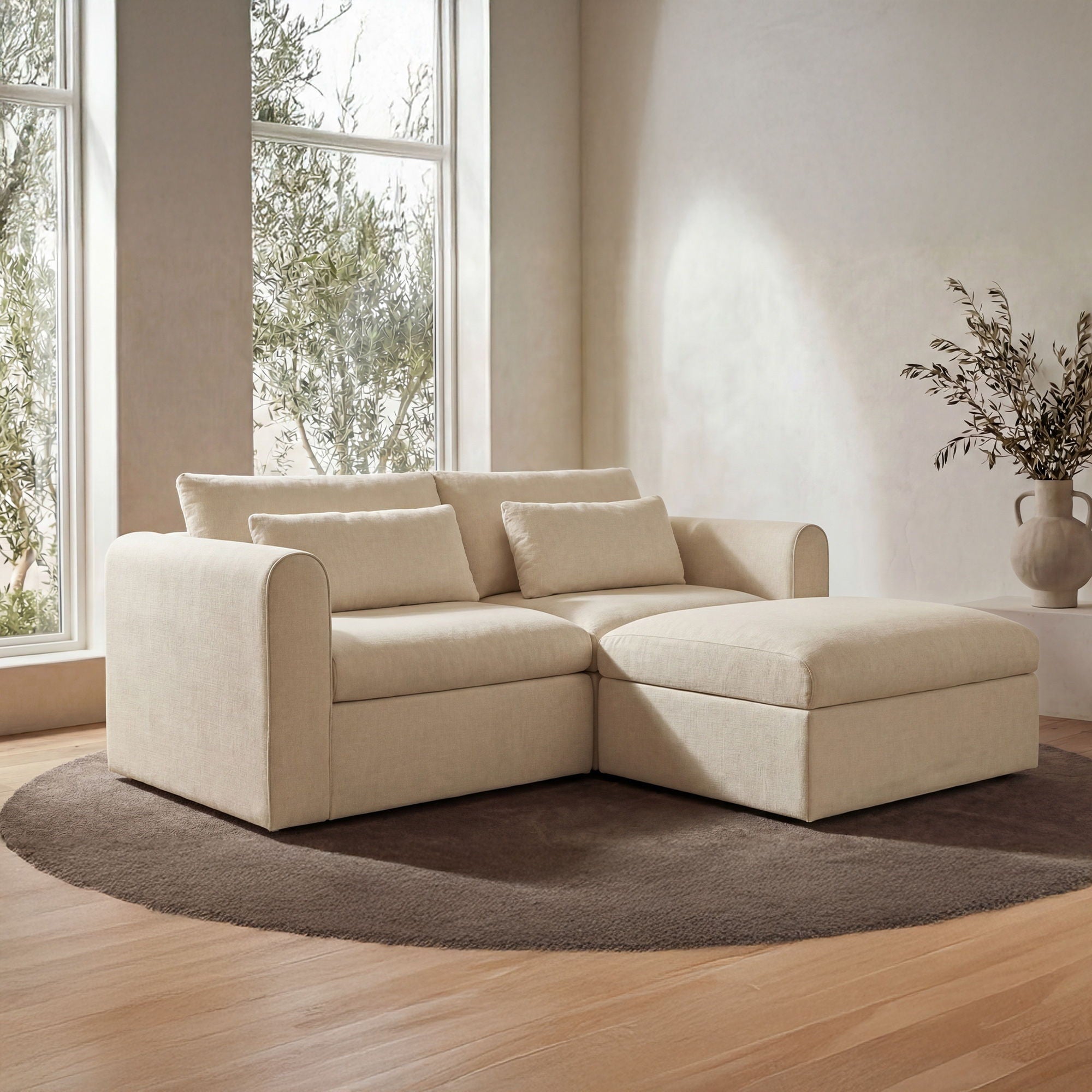 Swift - Nook Modular Sectional - Light Beige