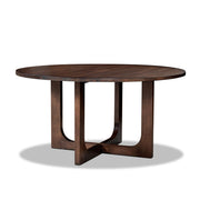 Pino - Round Dining Table - Dark Brown