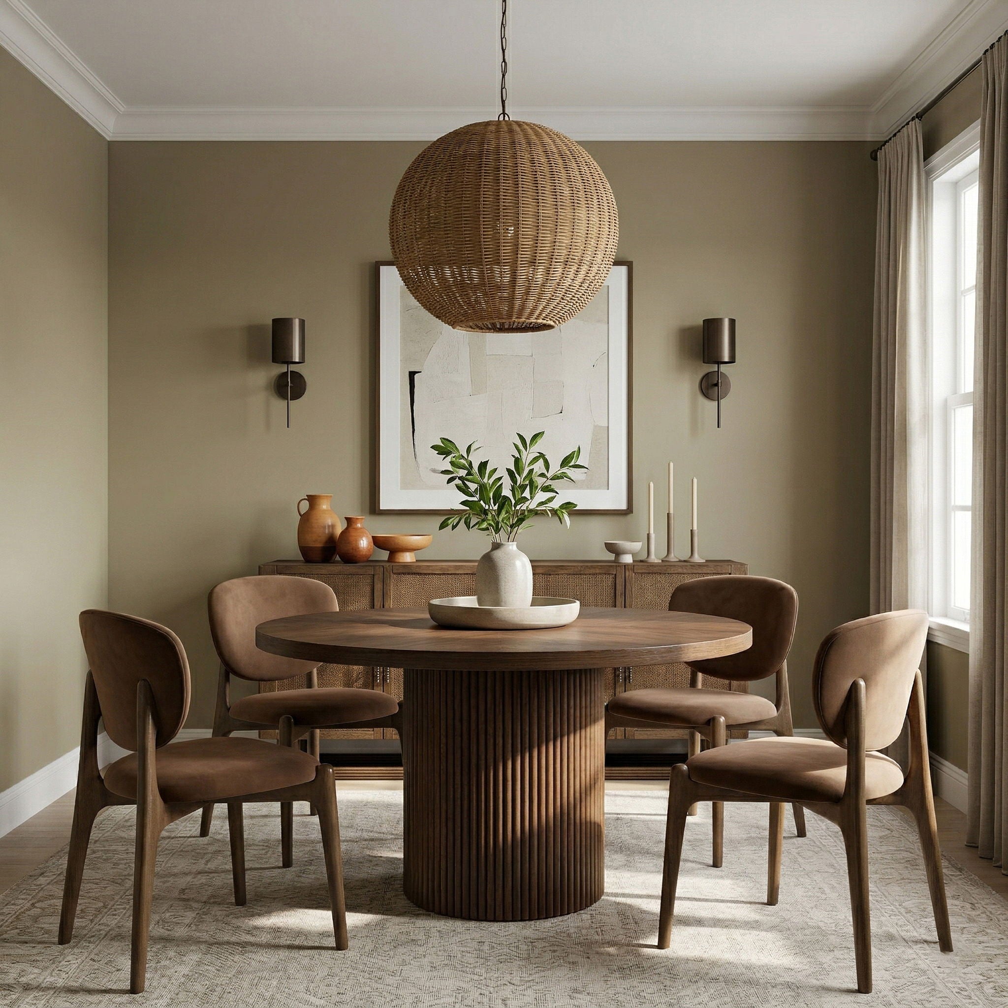 Velora - Upholstered Dining Chair (Set of 2) - Brown Base