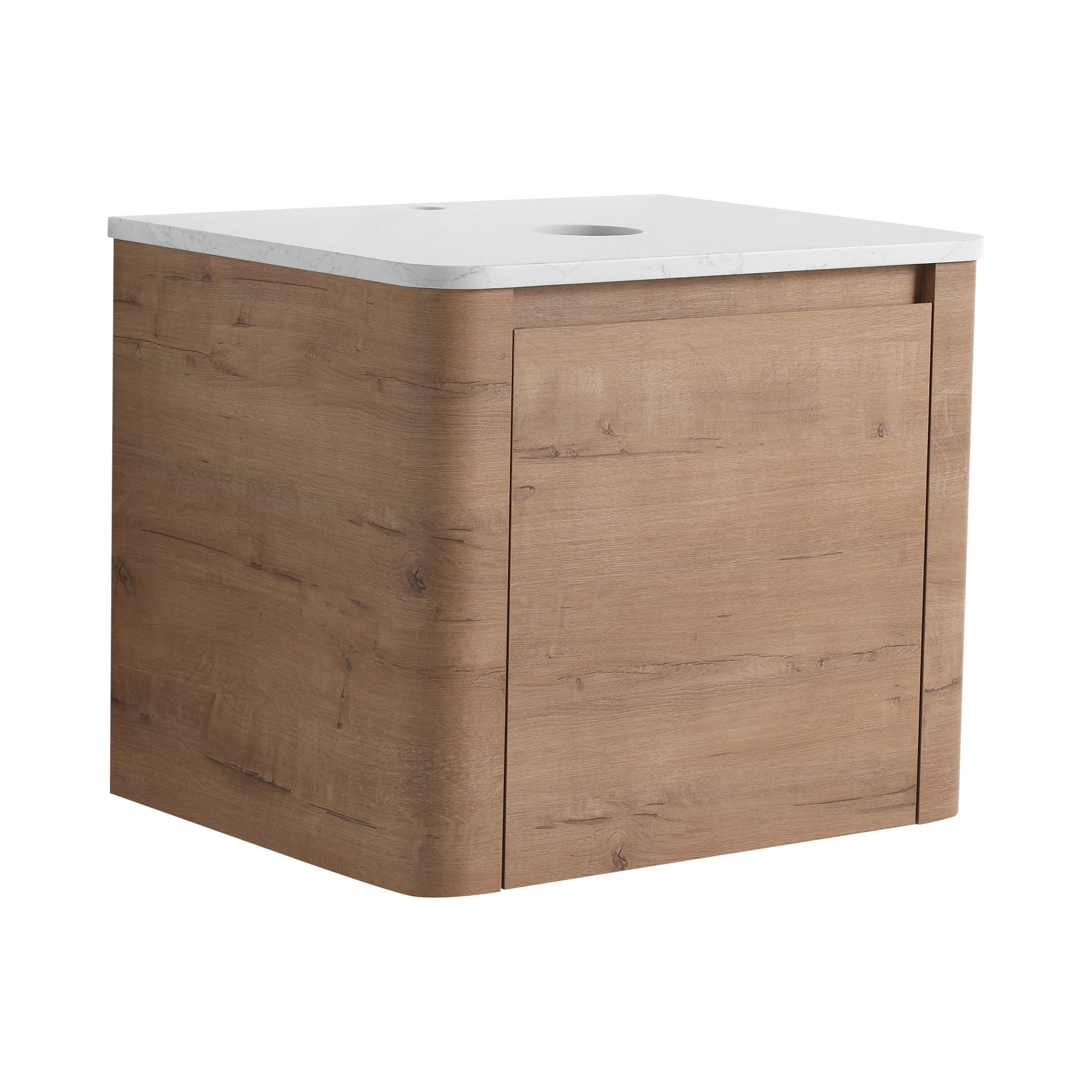 Wall Mounted Bathroom Vanity With Soft Close Door, Excluding Sink