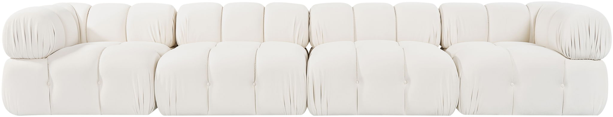 Orin - Fabric Velvet 4 Piece Modular Sofa