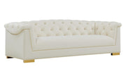 Farah - Velvet Sofa - Cream