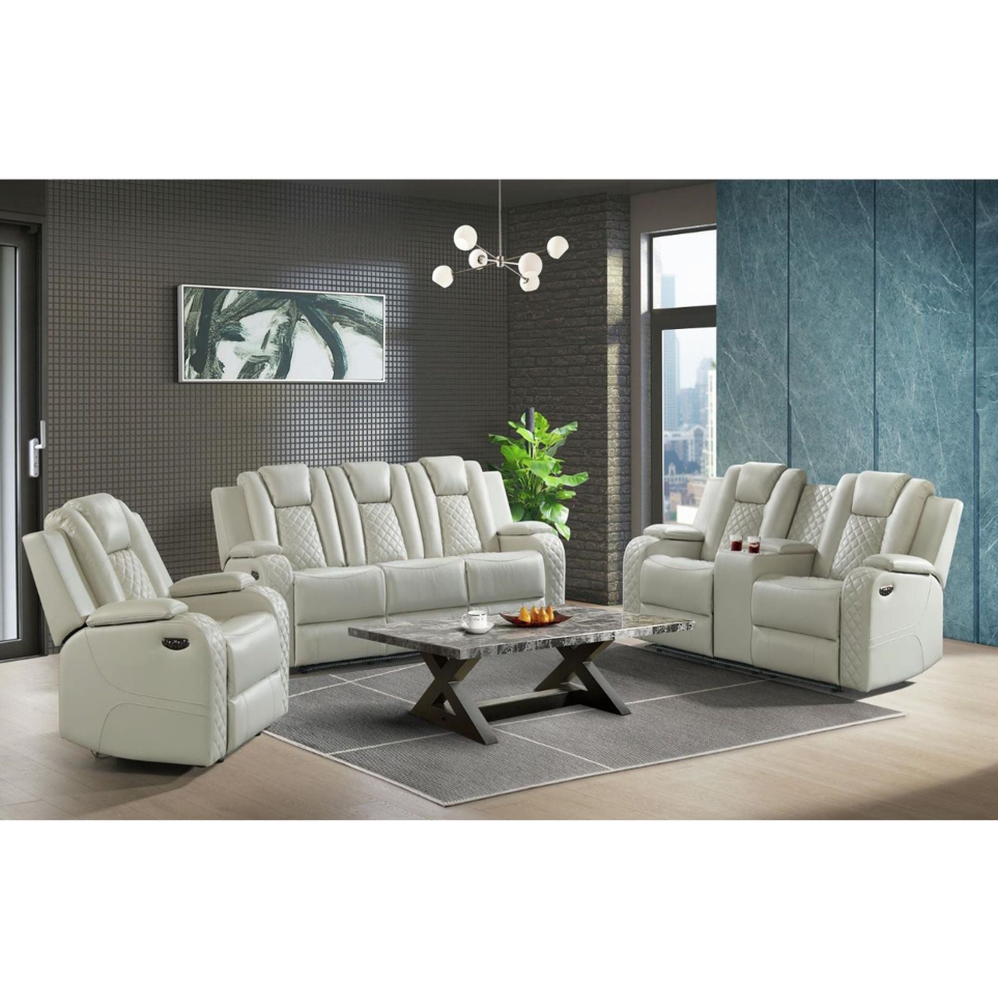 Carlo - Power Motion Recliner With Power Headrest, LED