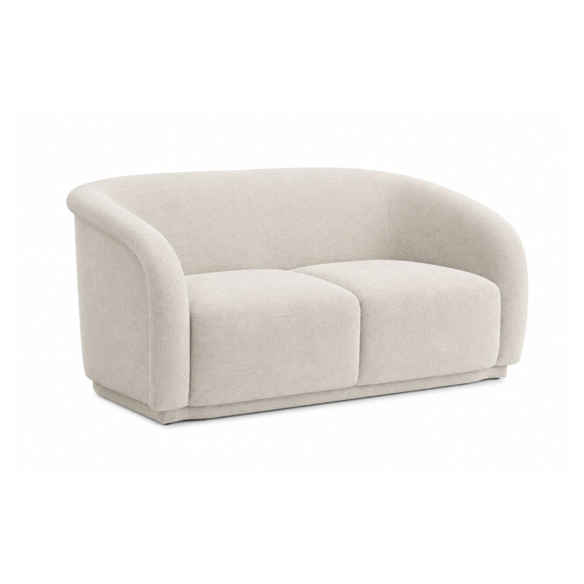 Yara - Distressed Chenille Loveseat - Sand