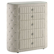 Santiago - 5 Drawer Chest Of Drawers - Ivory