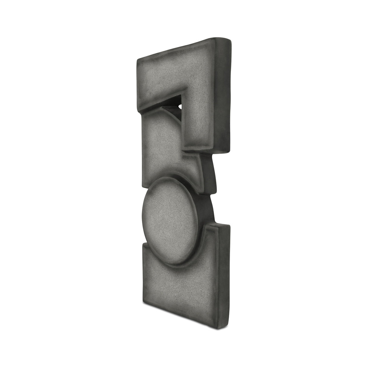 Teo - Wall Sculpture - Charcoal