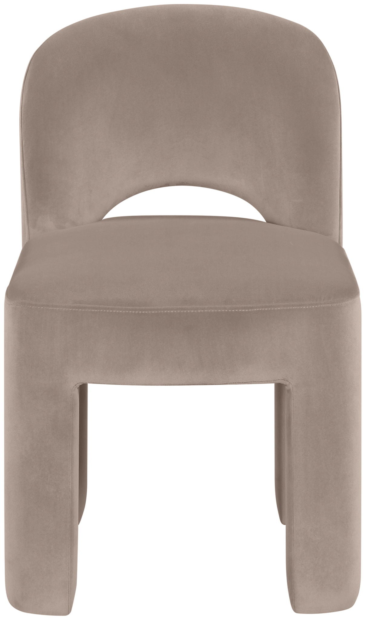Celine - Velvet Performance Fabric Upholstered Dining Chair (Set of 2) - Taupe