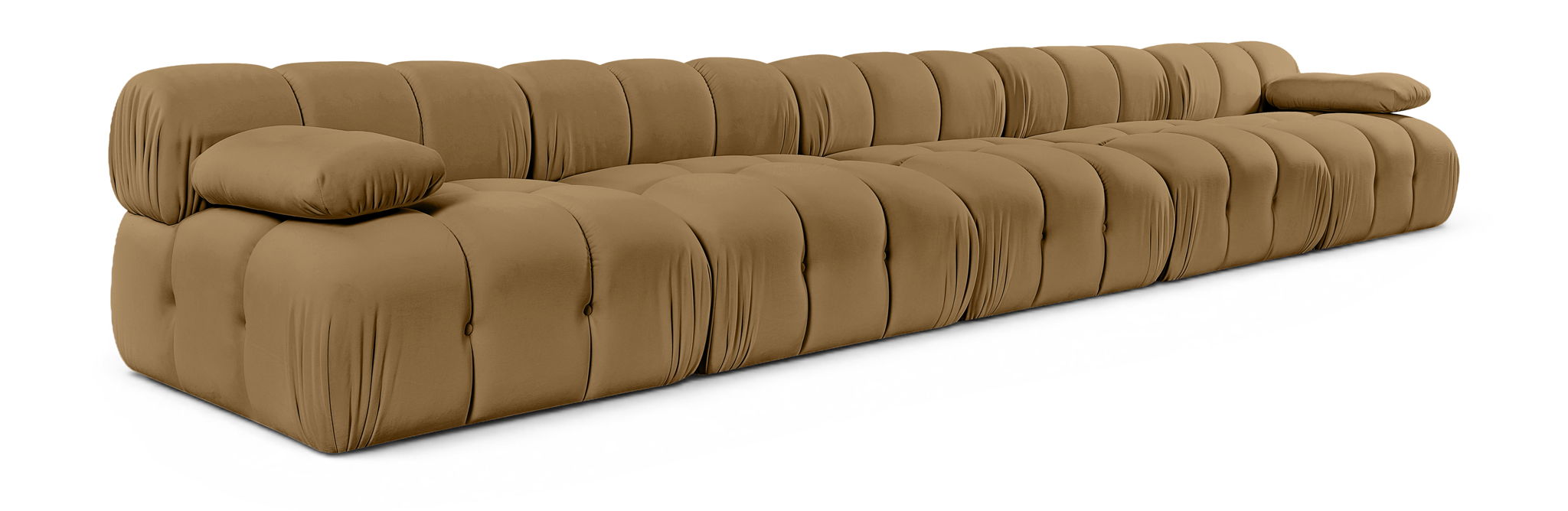 Orin - Velvet 5 Piece Modular Armless Sofa