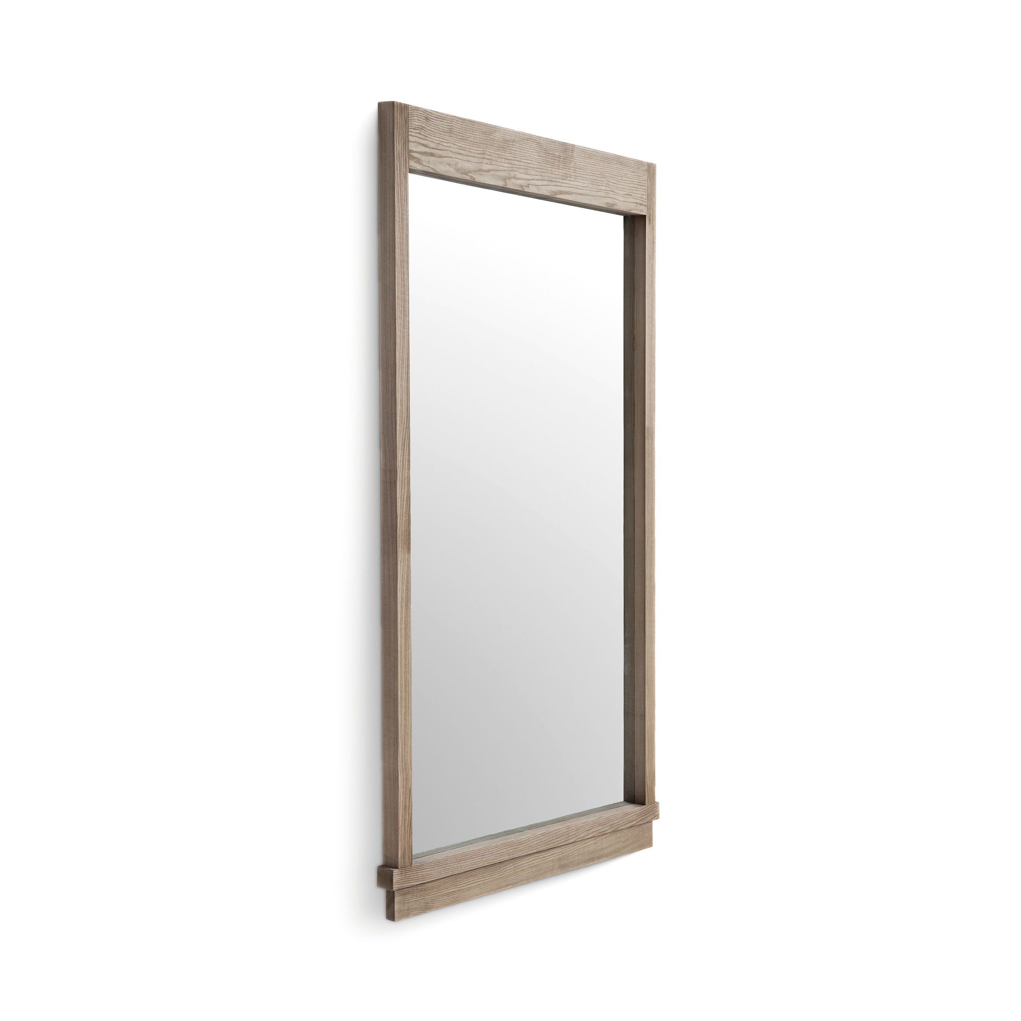 Aimee - Solid Brushed Wooden Ash Mirror - Natural