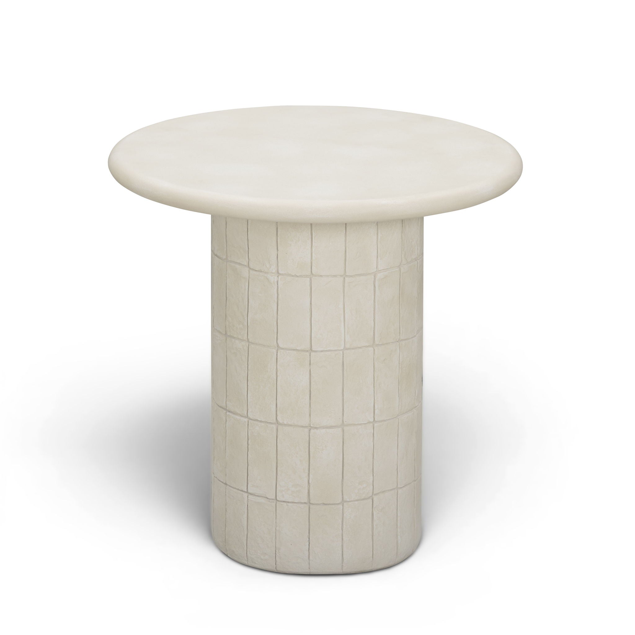 Fafo - Indoor/Outdoor Concrete Side Table - Beige