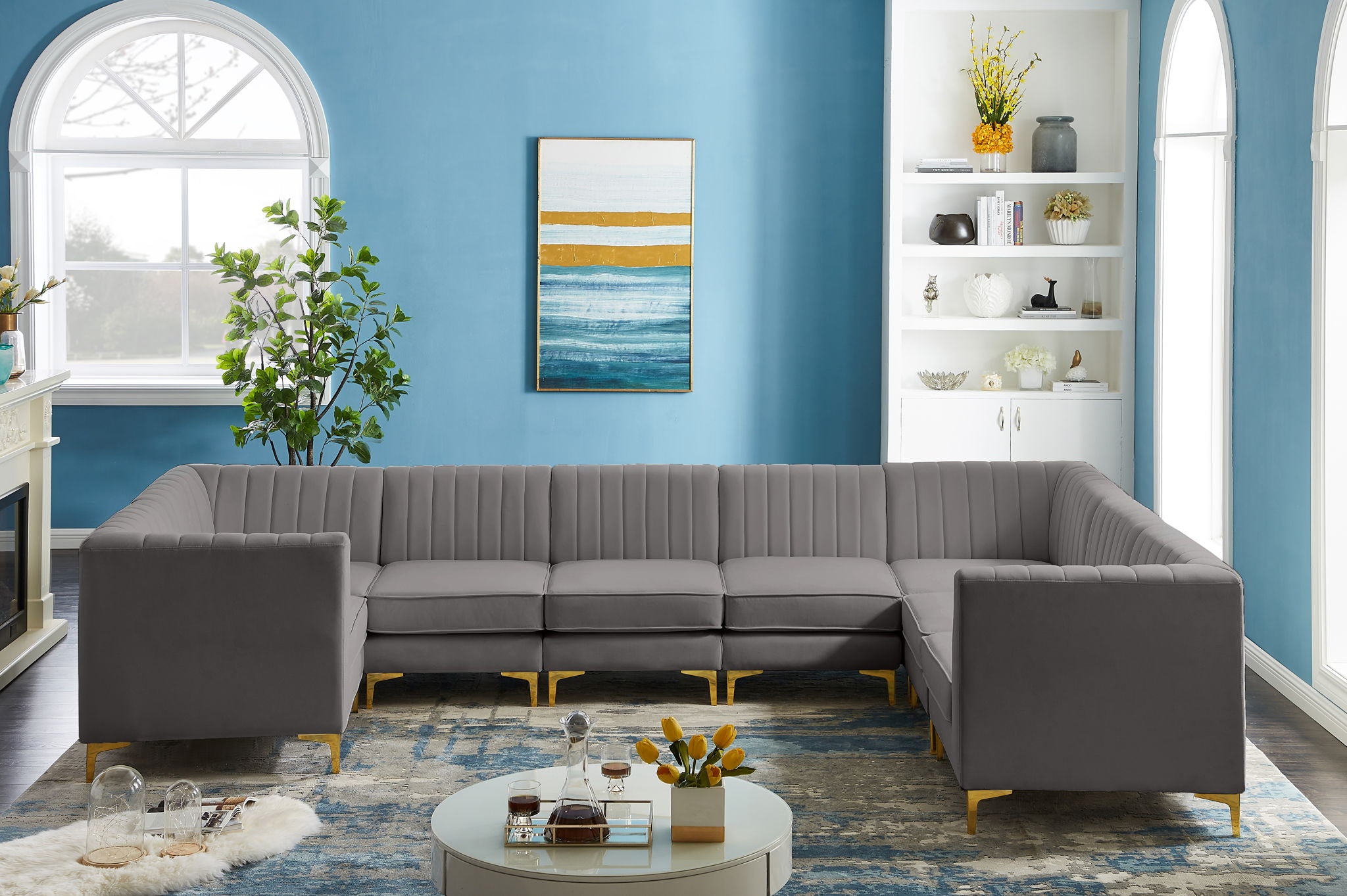 Alina - 8 Piece Modular U-Shaped Sectional