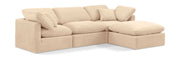 Indulge - Velvet 4 Piece Modular Sectional With Chaise