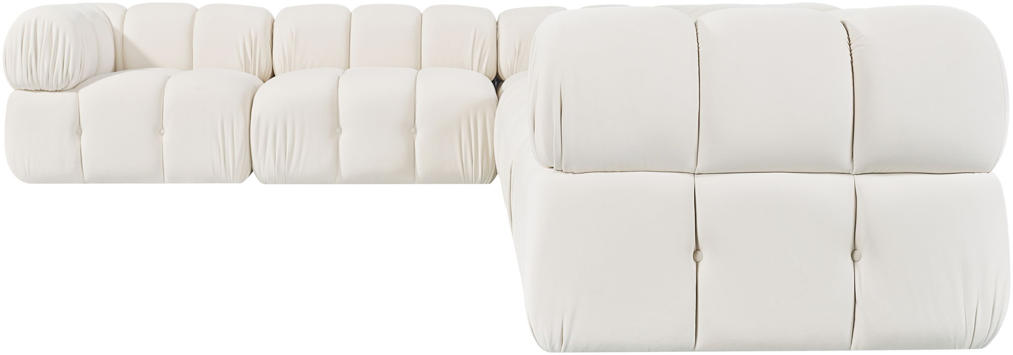 Orin - L-Shaped Velvet 6 Piece Modular Sectional