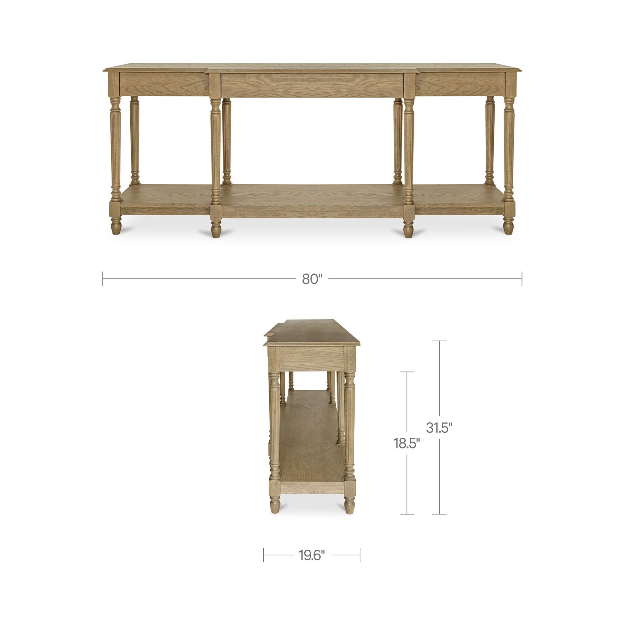 Martha - Console Table - Dark Brown