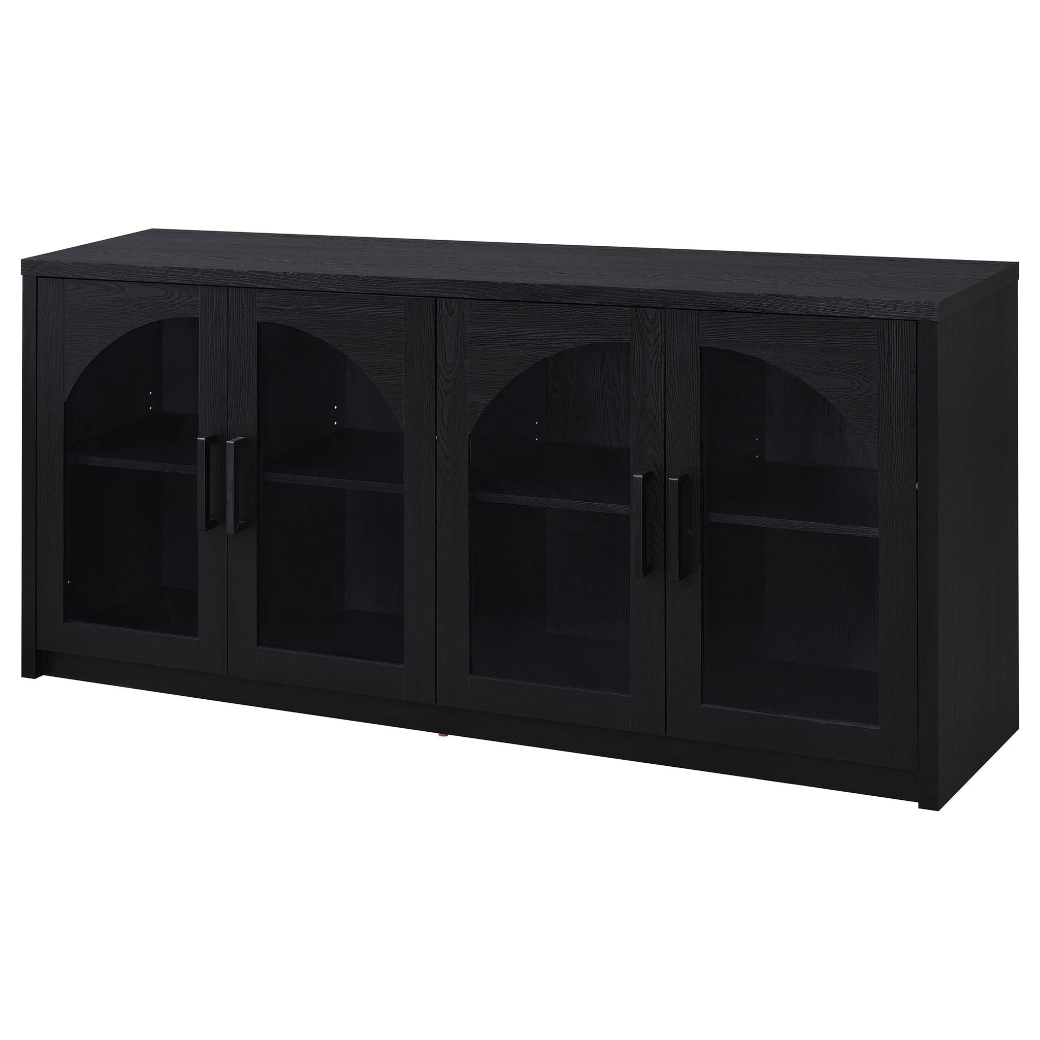 Shayne - 4 Door Sideboard With Arched Doors - Black