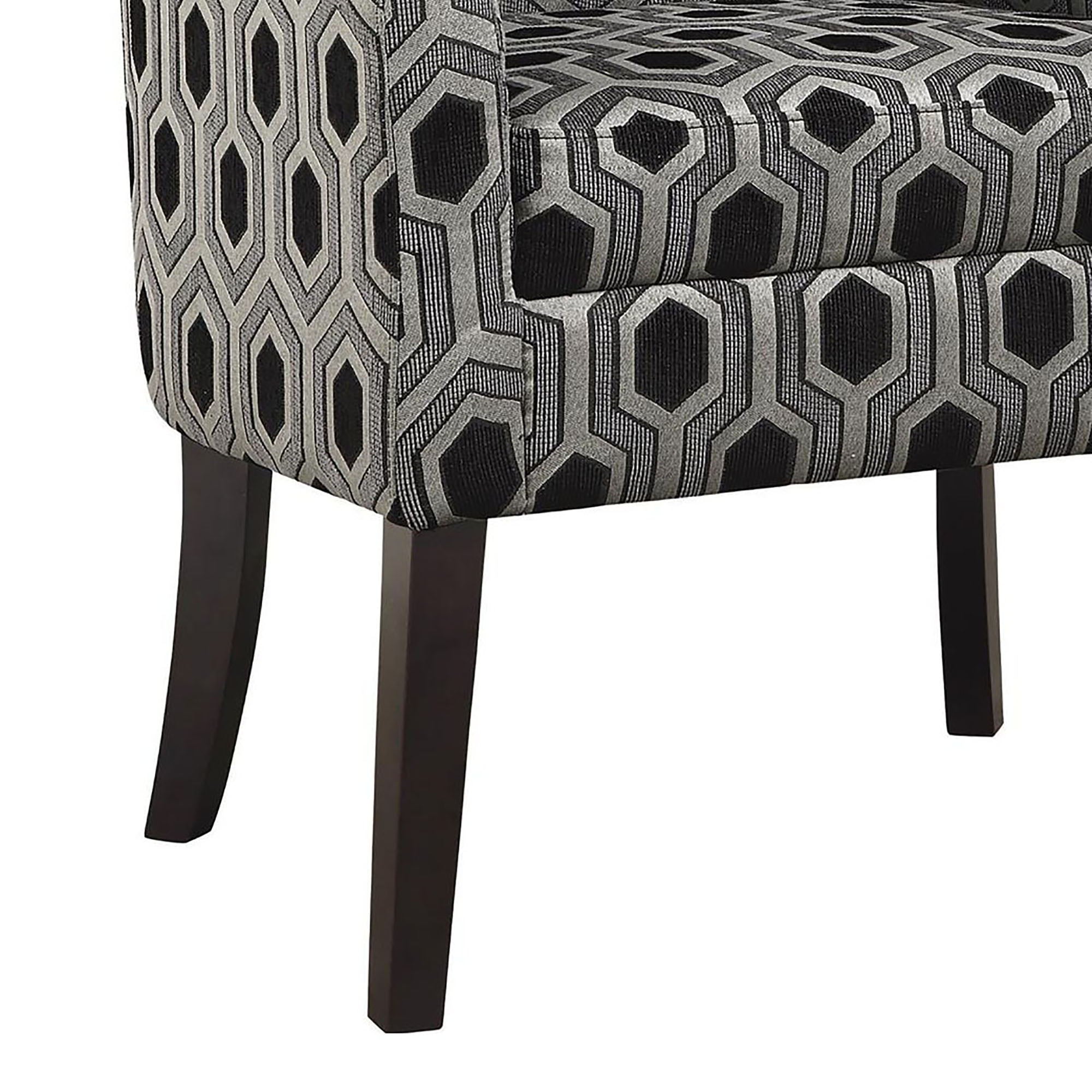 Barrel Back Accent Chair - Gray