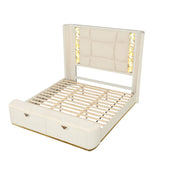 La Pierre - Bed With Storage Drawers And LED Headboard