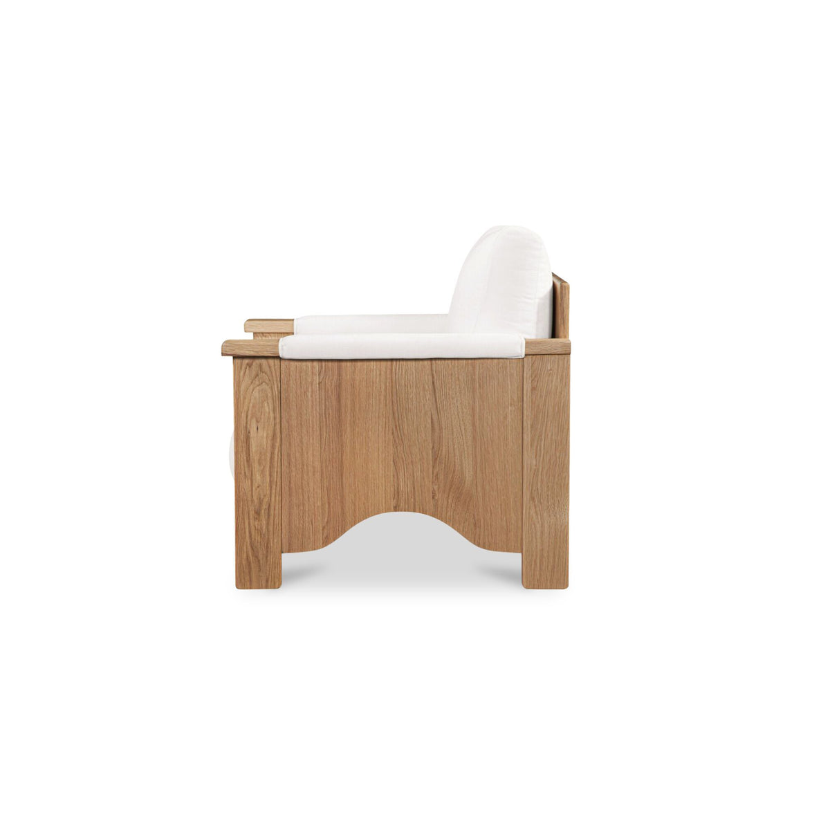 Bauer - Accent Chair - Cream / White / Light Brown