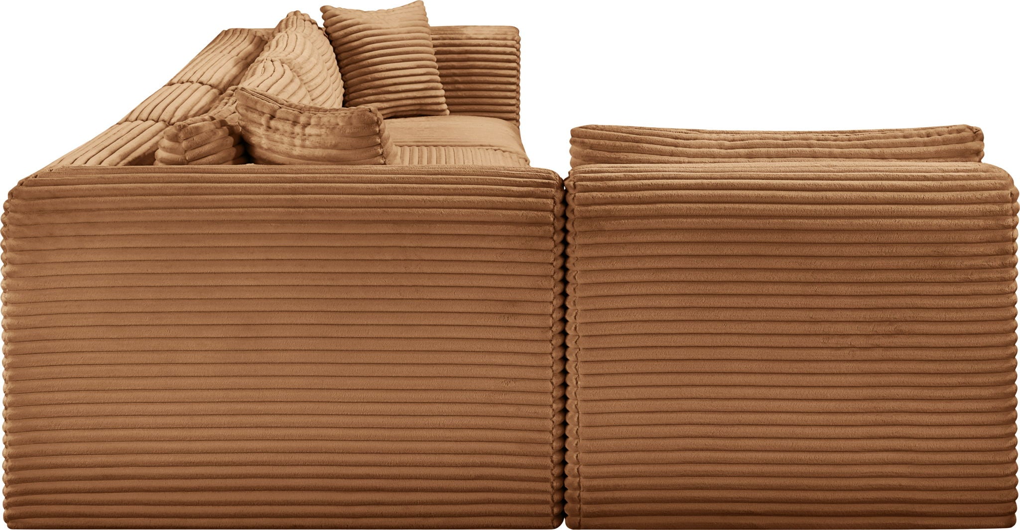 Shaggy - Fabric 5 Piece Modular Sectional