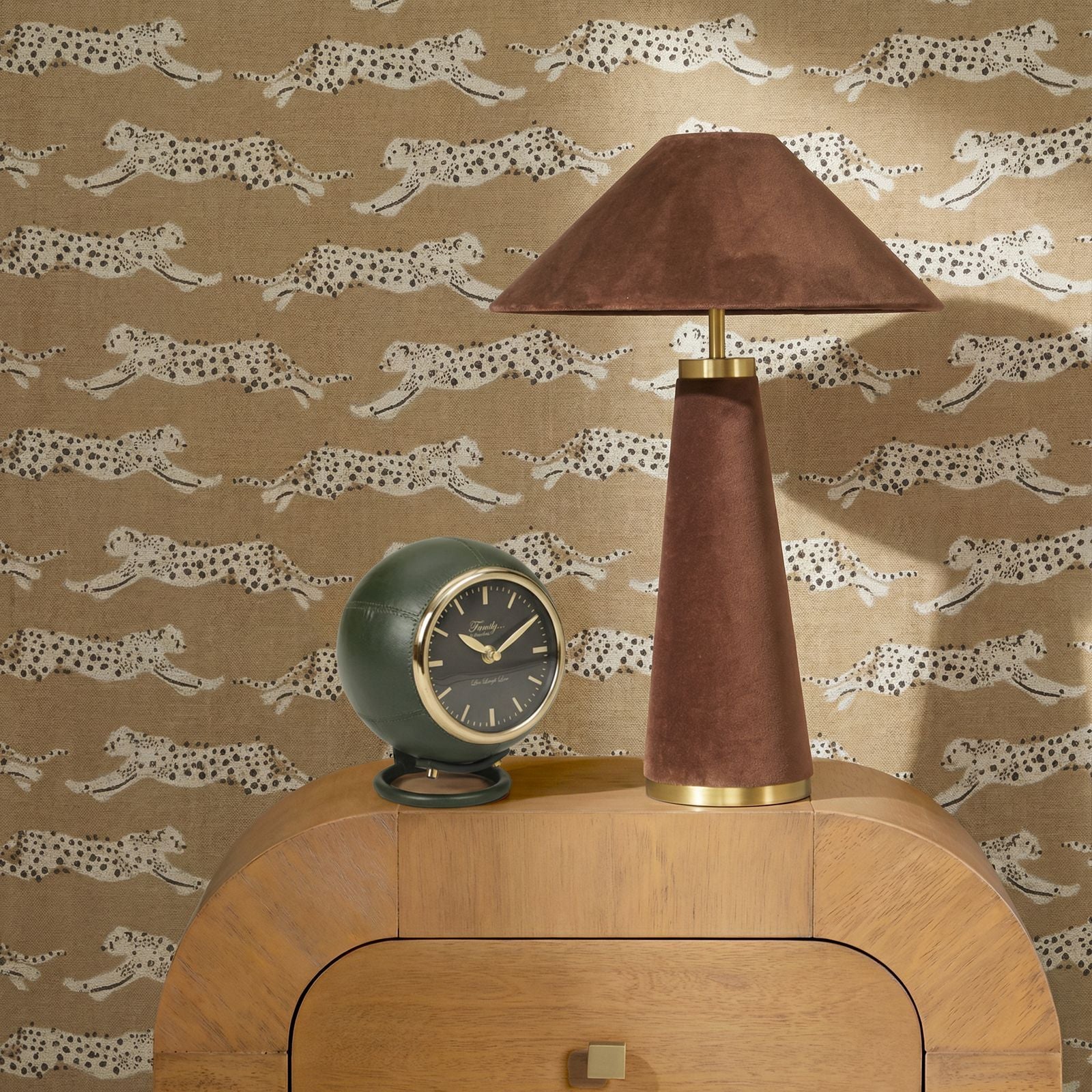 Draper - Designer Standing Accent Clock - Dark Green