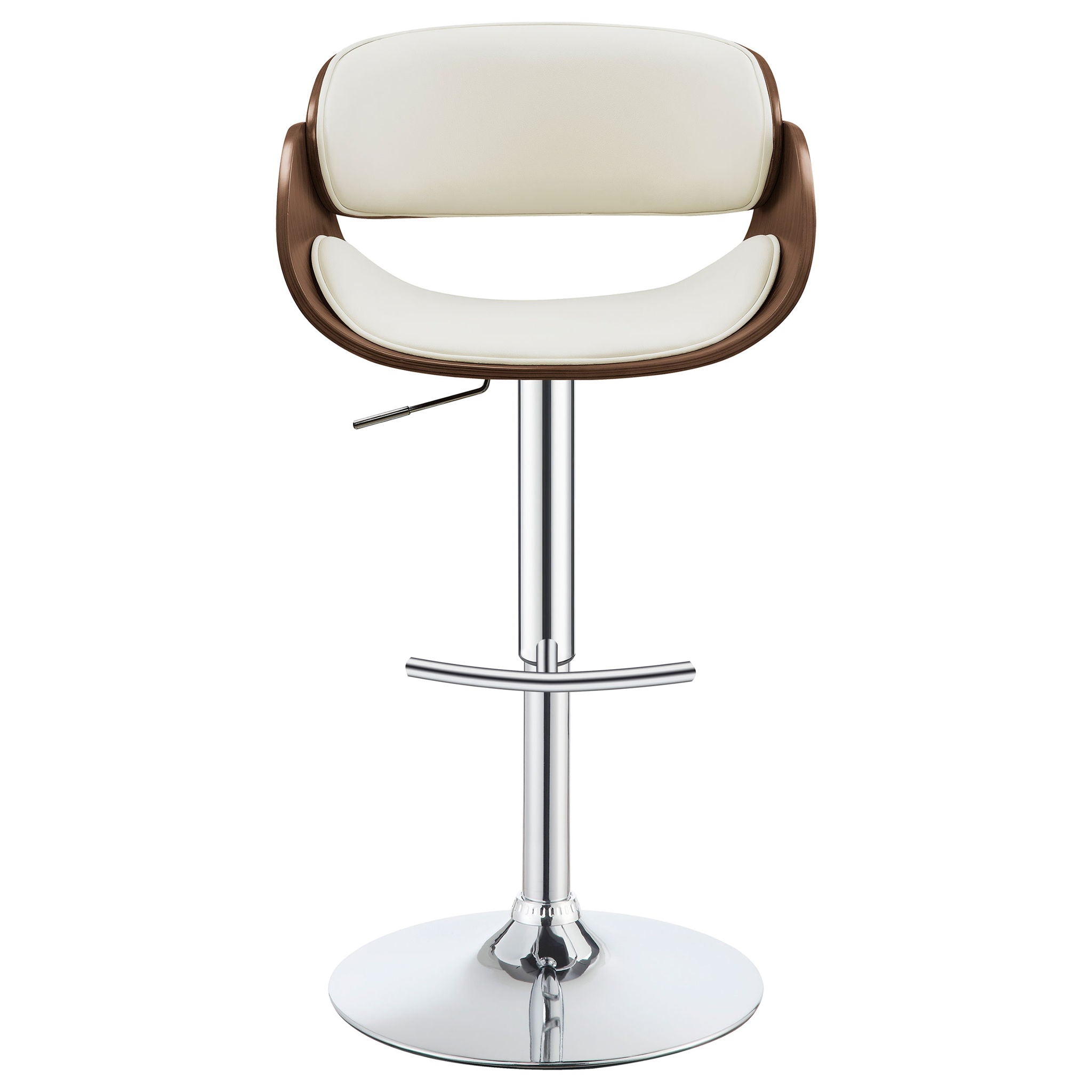 Ergonomic Adjustable Bar Stool - Ivory