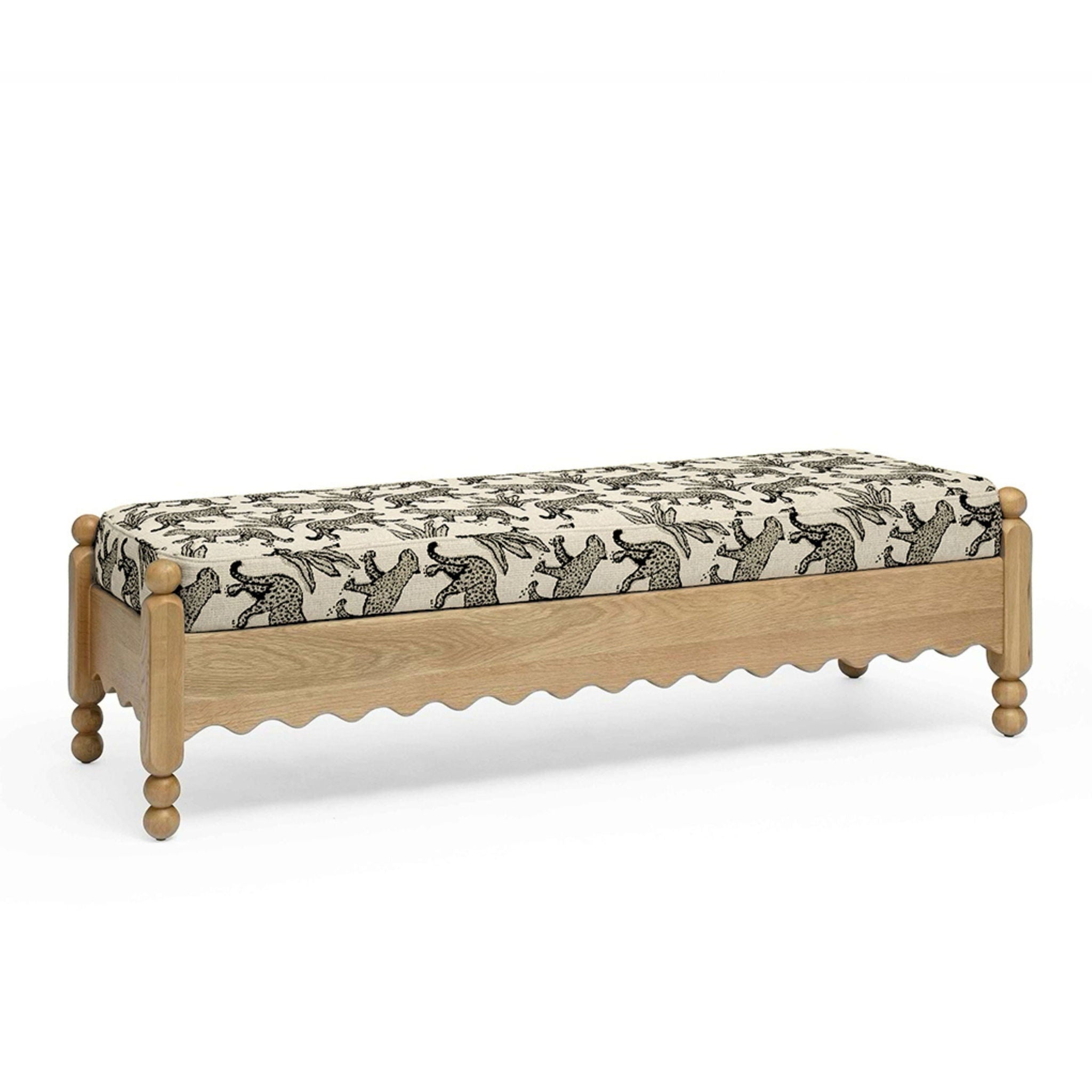 Thelma - Leopard Jacquard Bench