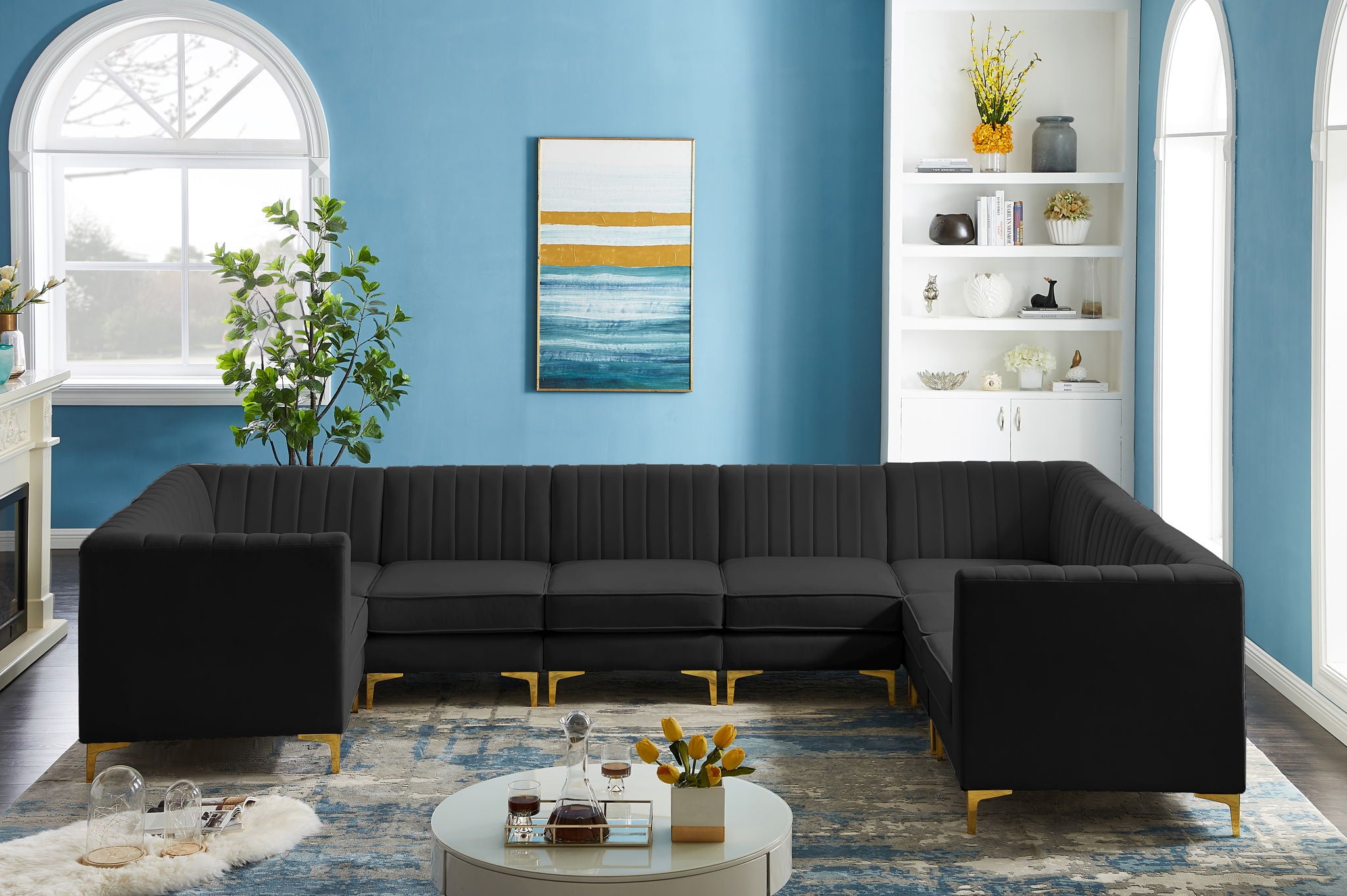 Alina - 8 Piece Modular U-Shaped Sectional