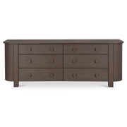 Loren - 6 Drawer Dresser - Dark Brown