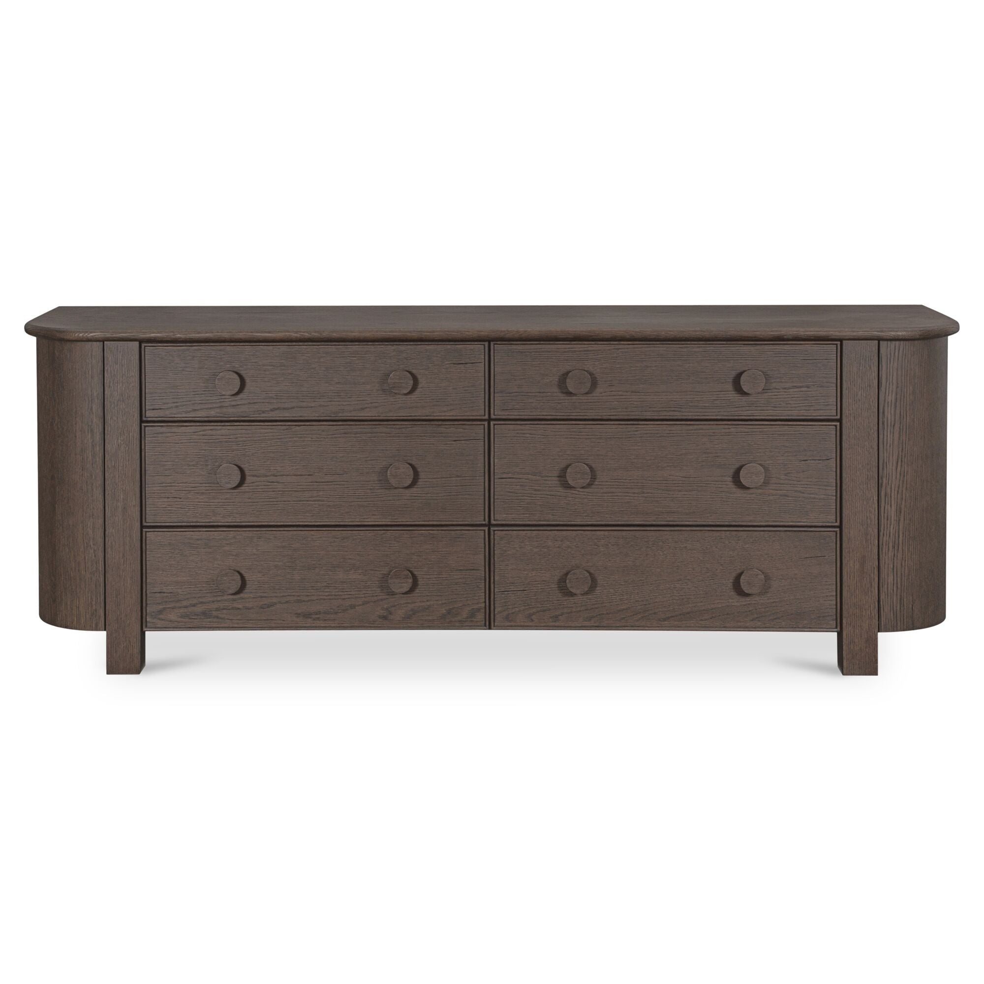 Loren - 6 Drawer Dresser - Dark Brown