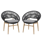 Cyril - Outdoor Papasan Style Dining Chair (Set of 2)