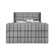 Isaiah - 5 Piece Bedroom Set With TV Lift-LED, Speakers And Fireplace